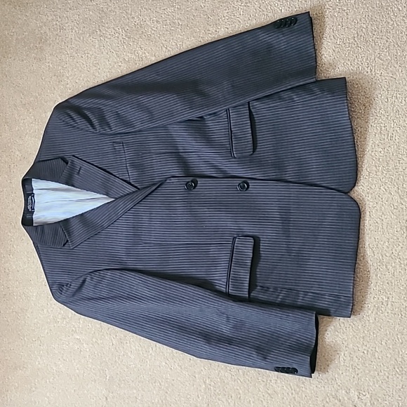Tommy Hilfiger Suit Set (Pants: 33Wx32L Jacket: 38R) - Black and white Stripped - Picture 2 of 8
